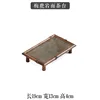 Mesa de té rectangular Meilu con cara de roca