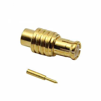 Rf Coaxial Mcx Solder Semi-flexible Plug Male Right Angle Connector For 