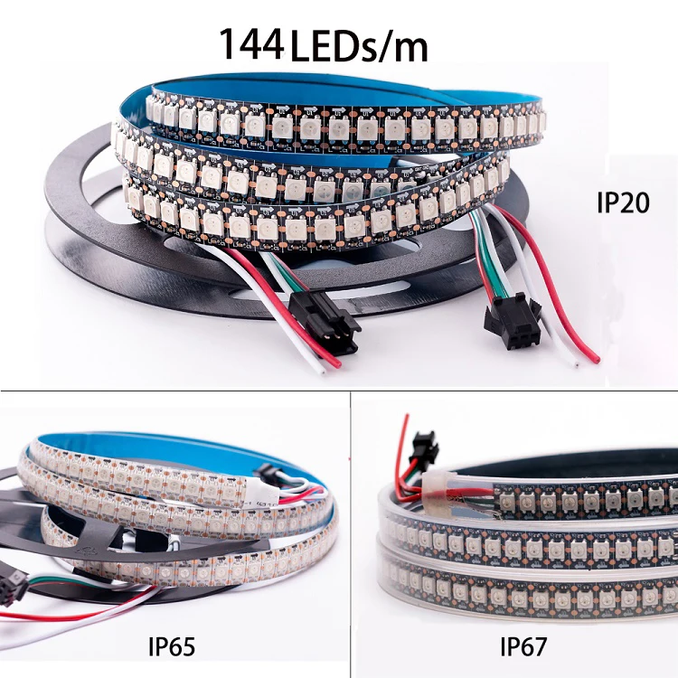 Addressable Ws2812b Ws2812 Tira Led Ws 2812 Ic 5v 30led 60led 144led 30 ...