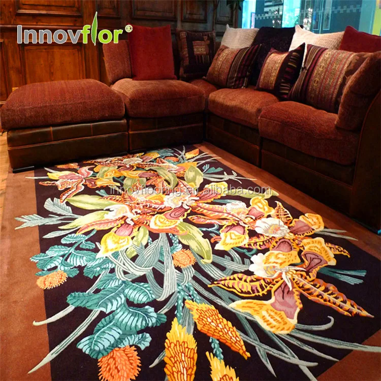 Extra Large Rugs Embossed Discount Dinning Modern Dining Living Room Design Factory Price Wool Large Area Rug