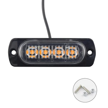 4LED Car Turn Signals Strobe Warning Lights Flash Breakdown Emergency Light for Truck Trailer Beacon Lamp Signal Taillight