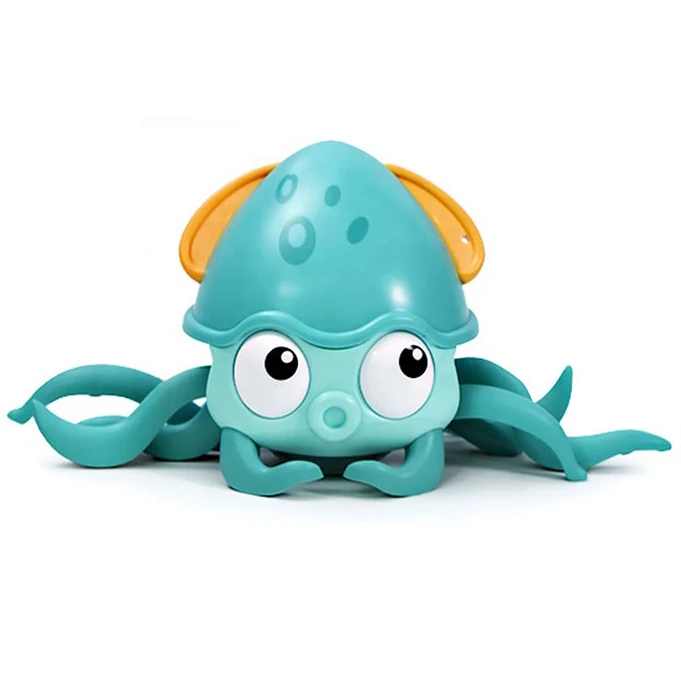 New Plastic Wind up Line Pull Floating Water Crawling Walking Octopus Baby Moving Bath Toy Animal With Water Toys Amphibious
