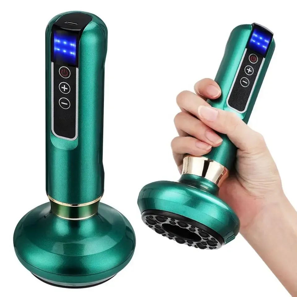 The Multi-functional Electric Massage Machine Has 6 Levels of Cupping and  12 Levels of Vibration for Portable Use