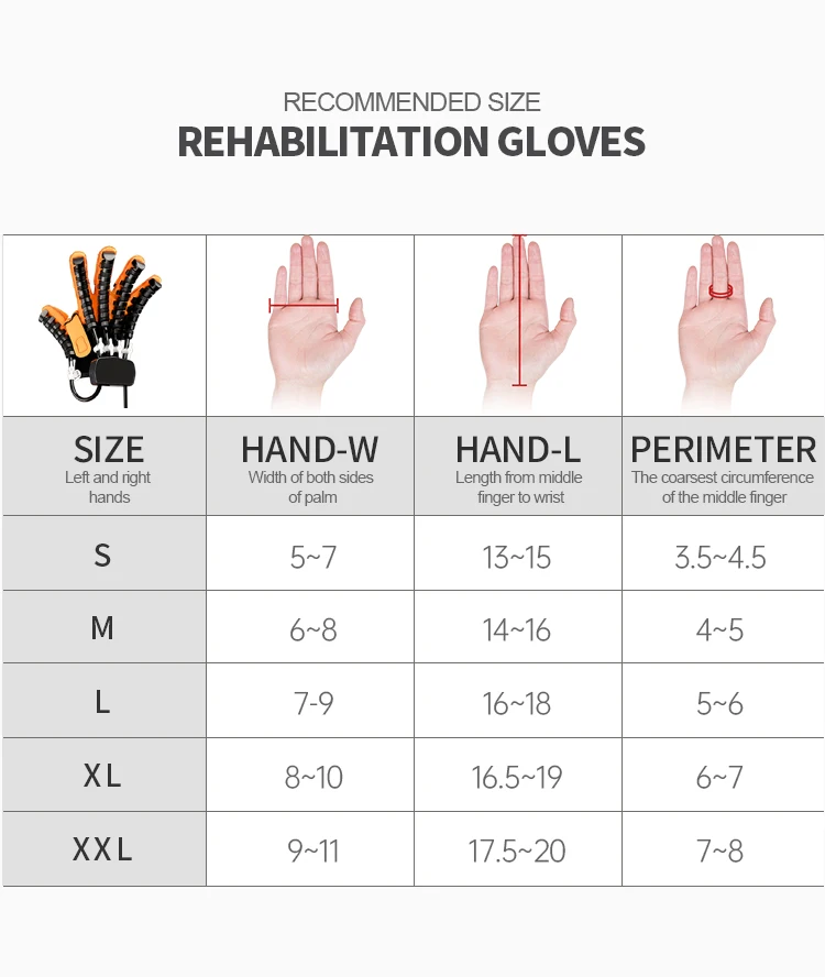 Upgrade Hemiplegia Hand Stroke Recovery Equipment Hand Exercise Therapy Stroke Hand Exerciser Rehabilitation Robot Glove