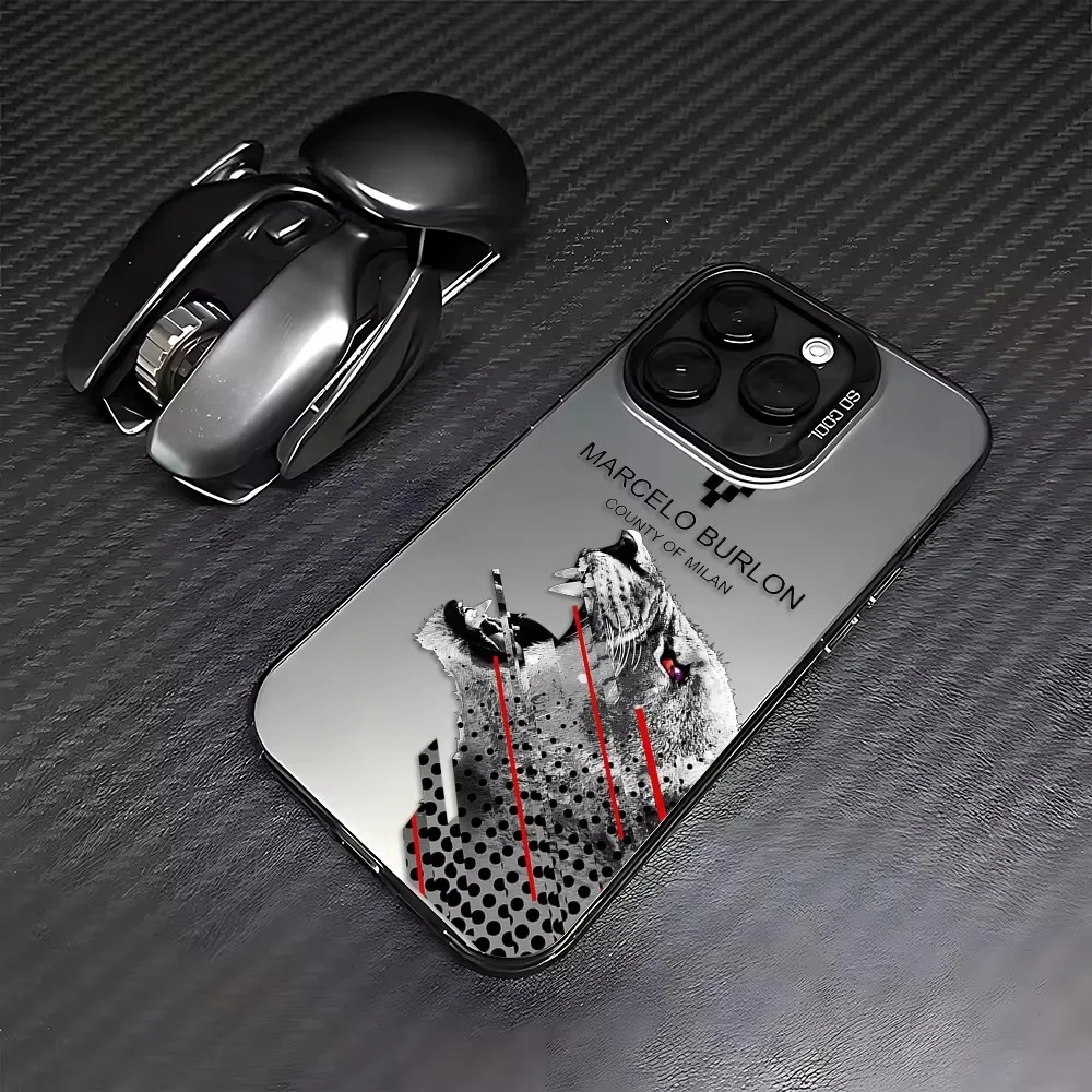 Stylish Marcelo Burlon Designer Hard PC Coque for iPhone 7 8 Plus