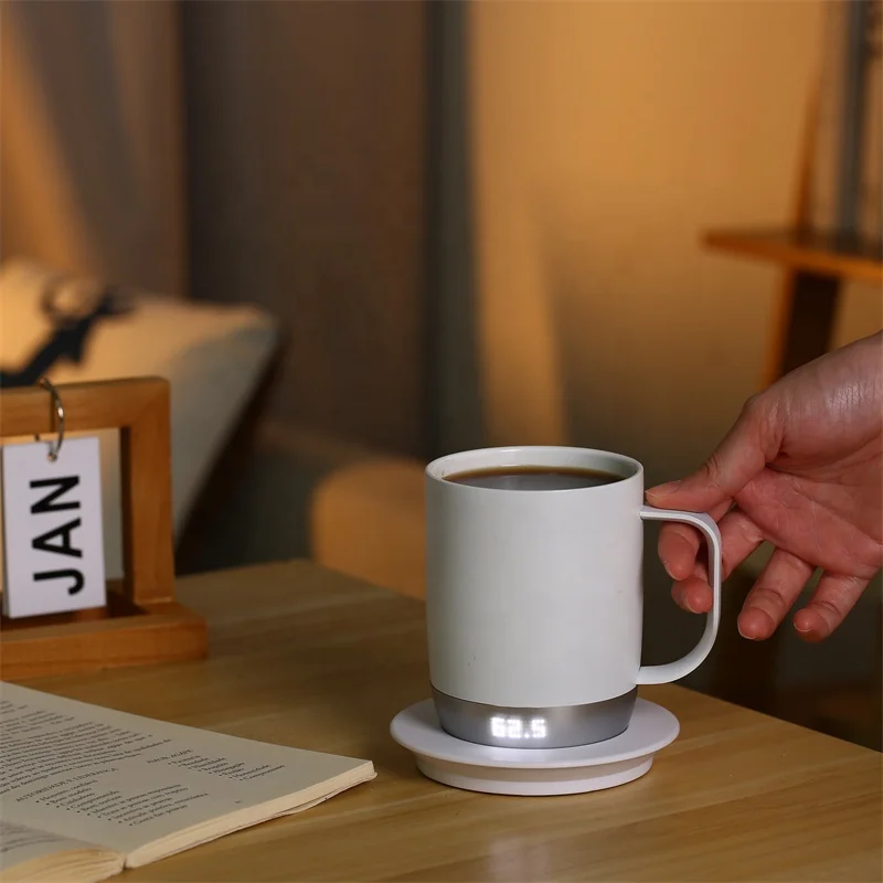 Warmer Battery Power Smart Temperature -Controlled Self-Heating Coffee Mug for Office Using