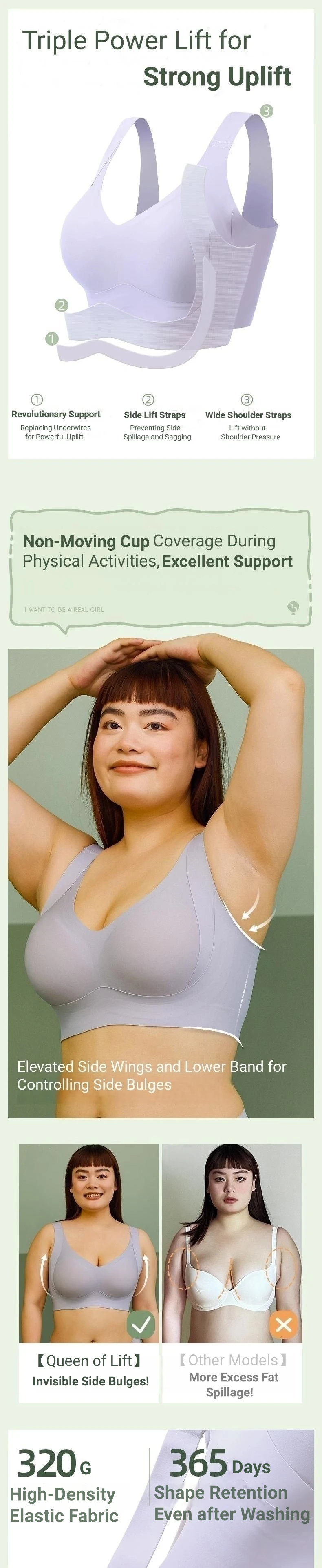 Smoothback Enhanced Back Support Plus Size Bra For Flawless Look