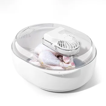 4-in-1 Meat Thawing Machine and Preservative. Defrosting Tool for Food-grade Meat. a Dust-proof Ice-melting Tool with a Strainer
