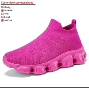 OEM Wholesale Custom Made Men's Women's Casual Sports Running Sneakers High Quality Fashion Chunky Shoes Mesh Lining Gel Trendy