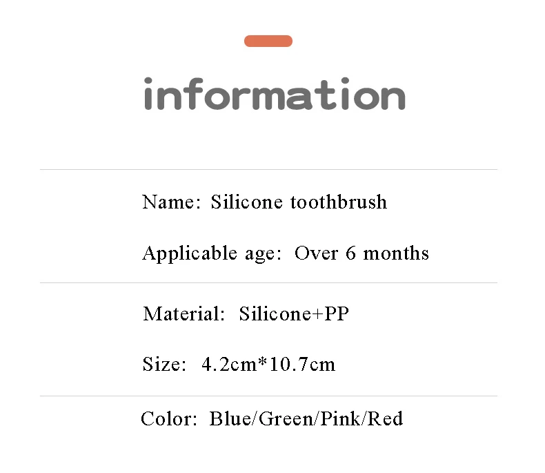 Silicone Kids Teether Training Toothbrushes For Children Baby Toothbrush Infant Newborn Brush Tool