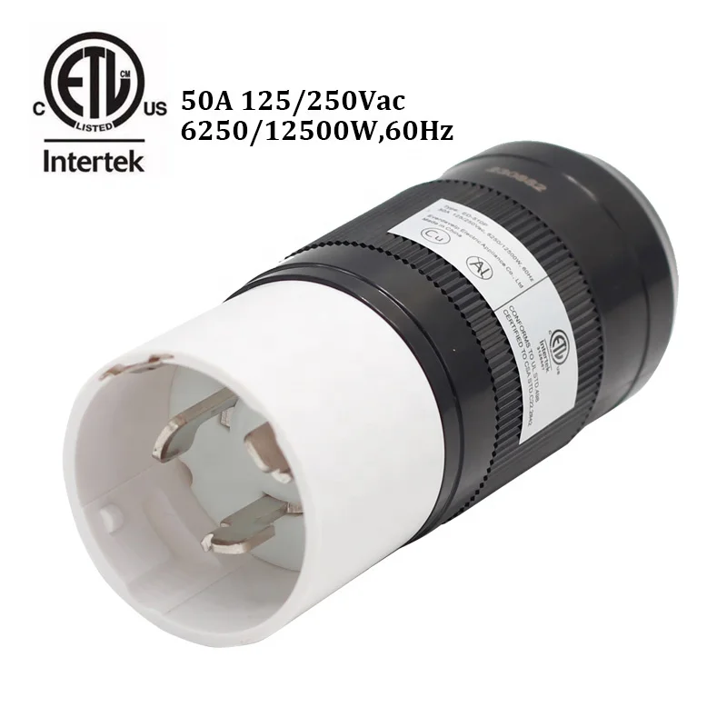 AC WORKS® [AS-SS250R] NEMA SS2-50R 50A 125/250V 4-Prong Locking Female Connector