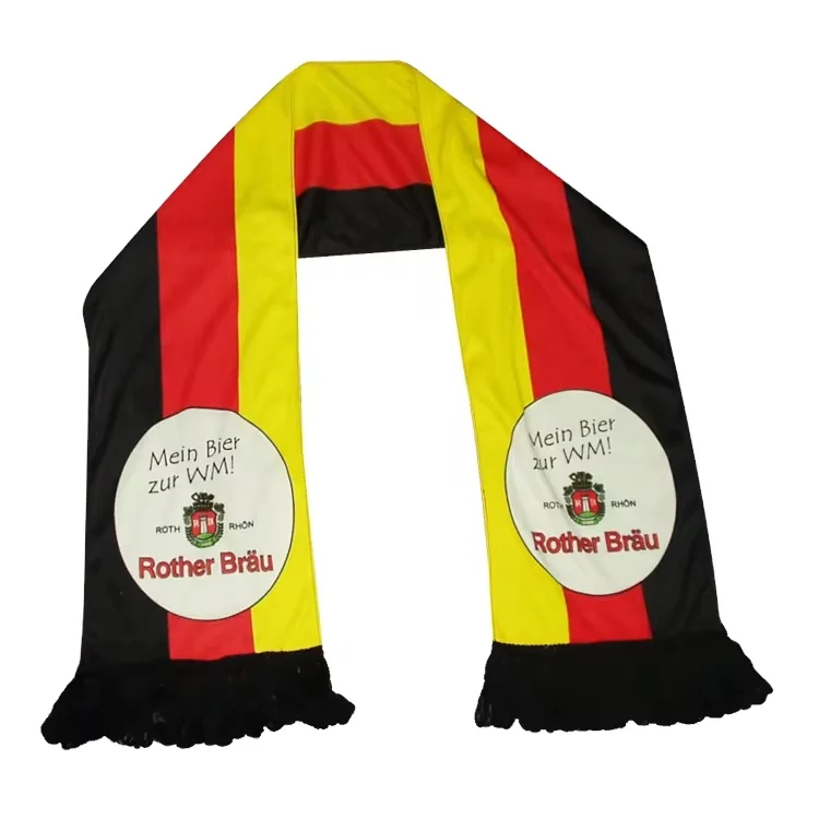 Cheap Custom Design 100% Polyester National Machine Germany Football Fans Scarves