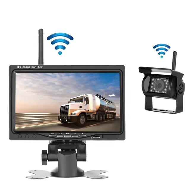 Manufacturers direct price discount car wireless monitorWireless 7 "display  bus camera for truck