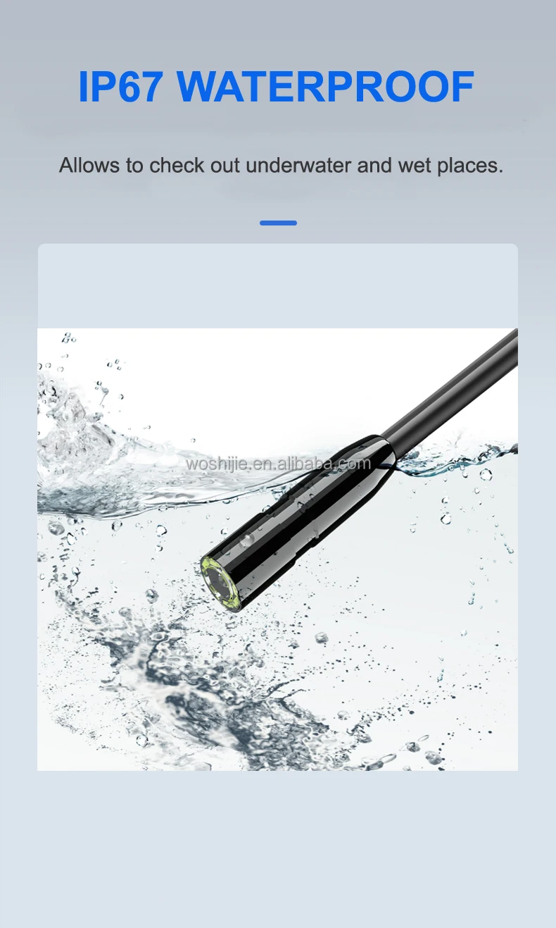 Flexible Video Borescope Industrial Inspection Hd Mini Mobil Portable Medical Module dual Endoscope Camera with Screen Monitor manufacture