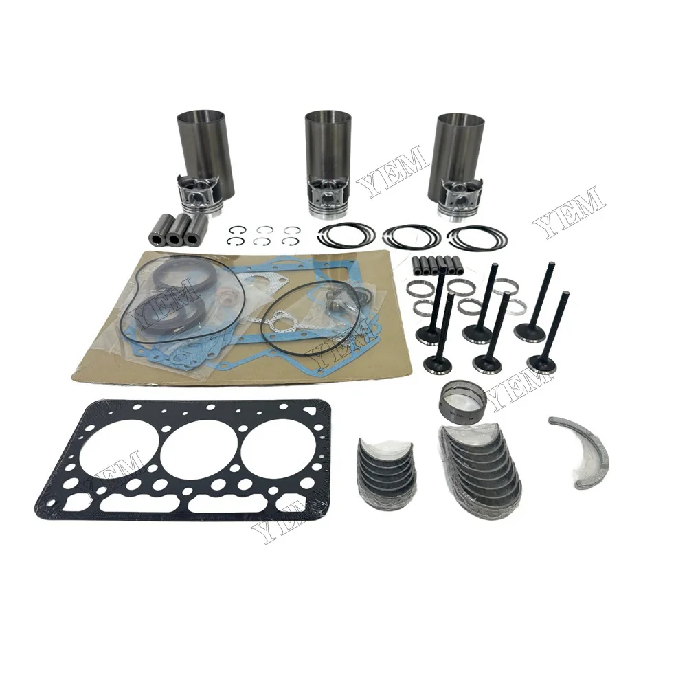 3D67E Overhaul Rebuild Kit Compatible with for Komatsu 3D67E 3D67E-1A Excavator PC18