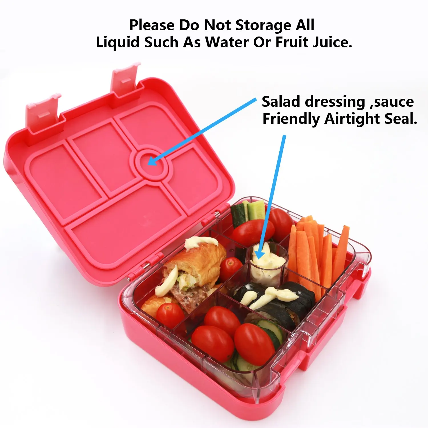 Aohea Cute Bento Snack Box for Adults and Kids BPA-Free, Microwave
