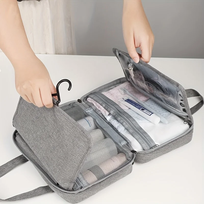 Emoswimsuit - New Portable Waterproof Large Capacity Wet And Dry Separation Toiletry Makeup Storage And Awimming Bag