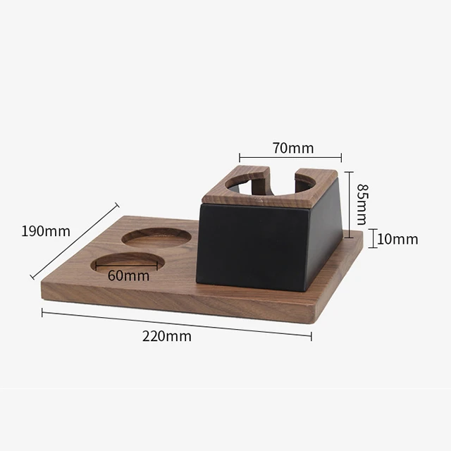 Три отверстия 51/53/58 мм Дерево кофе эспрессо вскрытия держатель бариста трамбовки домашний