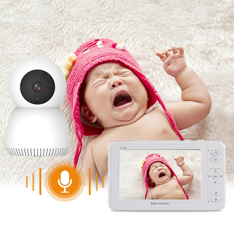 
 4,3 дюймов 1080p Smart Wifi аудио HD Домашняя безопасность для помещений беспроводной Babyfoon CCTV ребенок температура видео монитор с камерой  