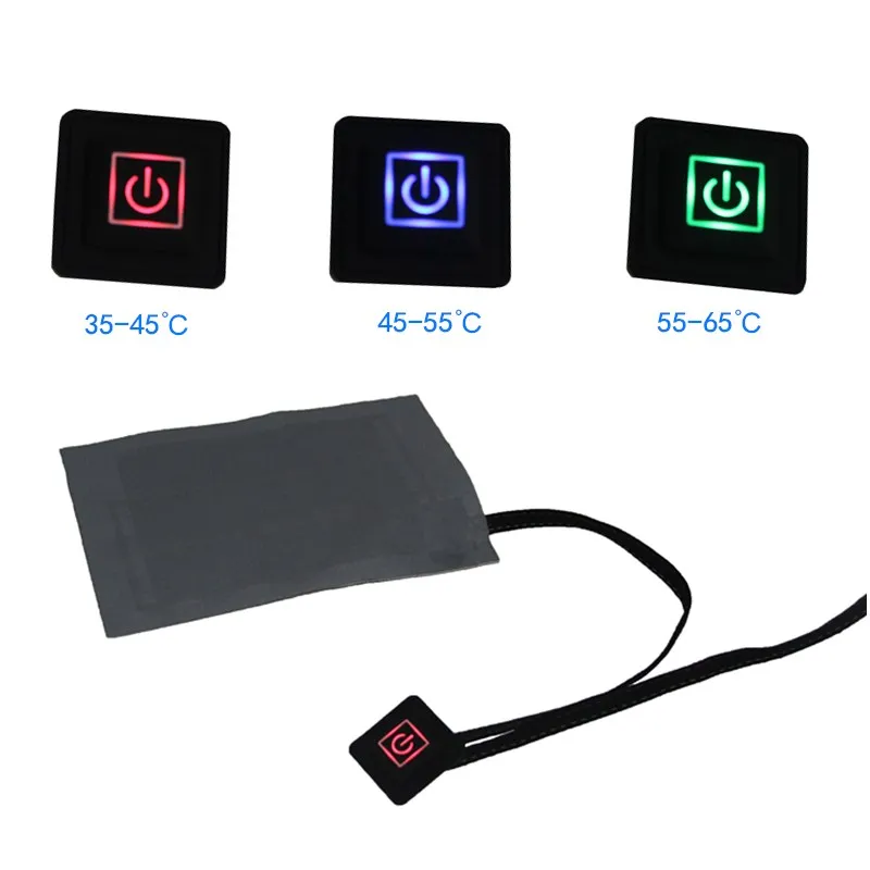 Factory Custom Flexible Heating element Washable Wear-resistant  Heating Sheet for Jacket and Vest