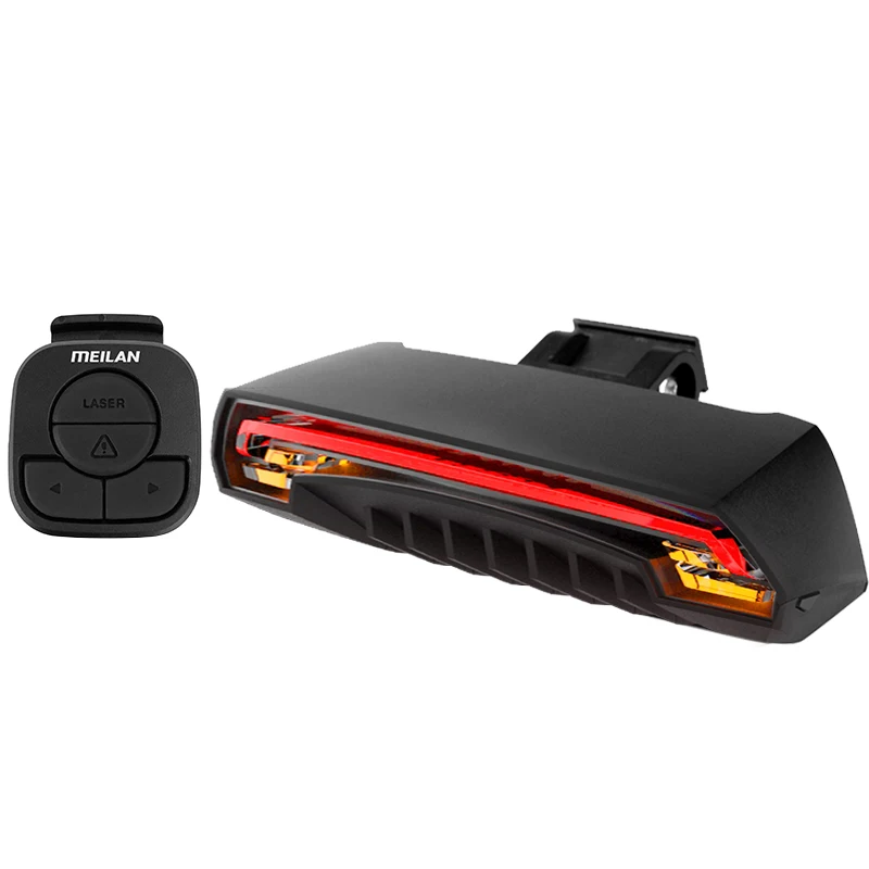 Meilan X5 Wireless Bike Brake Light Version Flash Safety Rear Turn Bicycle  Wireless Remote Control Turning Laser Light
