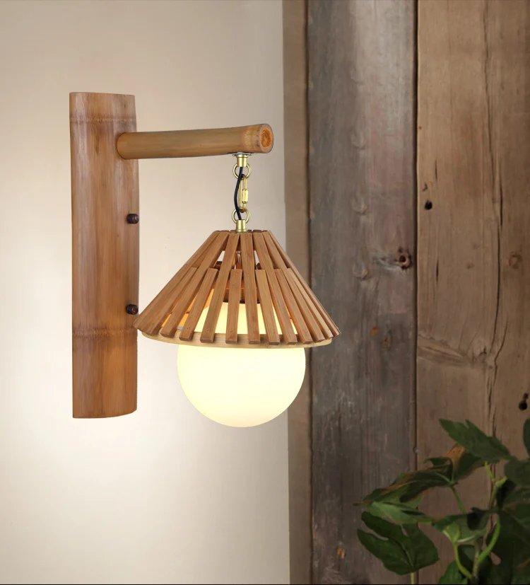 Garden Style Japanese Bamboo Lamp Home Stay Dining Room Hotel Bedroom ...