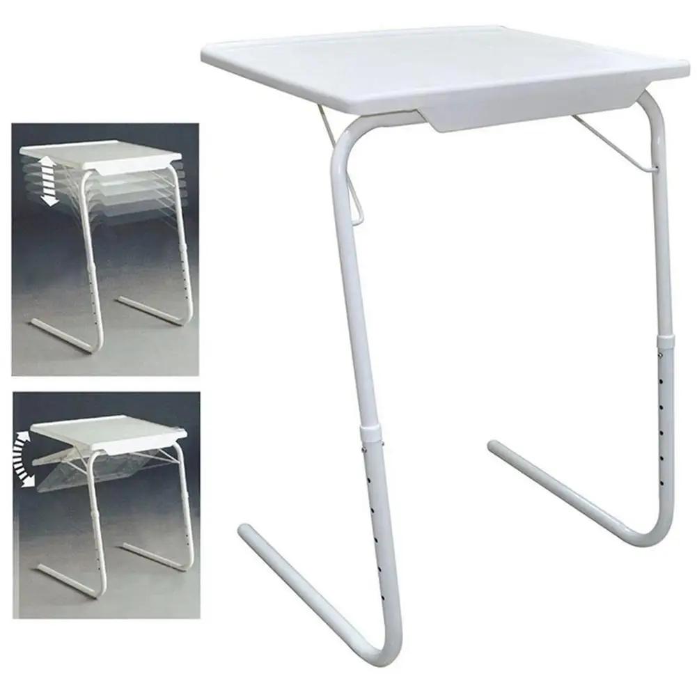 Adjustable Computer Table Folding Bed Side Sofa Side Table Working Laptop Desk Mate