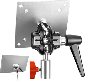 NEEWER 2 Pack Monitor Mount Adapter with VESA Mount, Aluminum Alloy Light Stand Adapter Dual 360 Ball Joint M4 Screw & 5/8"