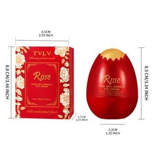 Custom Logo Eye Care Cream Remove Dark Circles Nourishing Moisturizing Brighten Remove Eye Bags Rose Anti-wrinkle Eye Cream