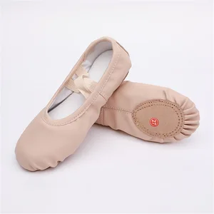 Wholesale Children's Soft-Soled Acrobatic Shoes PU Leather Female Cat Claw Dance Shoes Performance Grading Dance Shoes