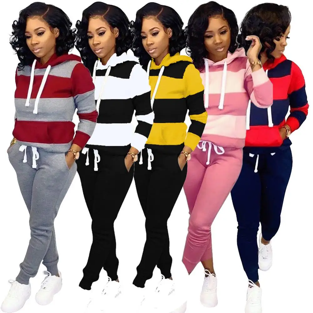 plus size striped hoodie