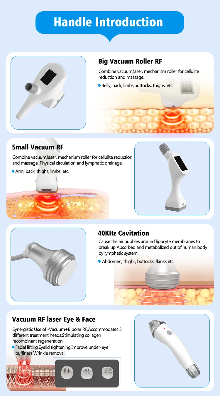 Professional 4 in 1 Vela Body Shape Machine for Facial & Body