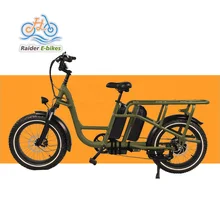 Dual Battery 1000w 52V 20AH With certified battery Family Electric Fat Tire Bike Baby figures leather seating