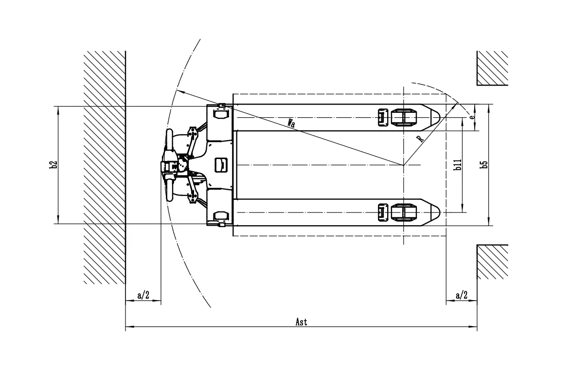 Flexible and Labor-saving EP 1500kg 1.5ton 1.5T 3306lb Electric Pallet Truck With Lithium Battery F4
