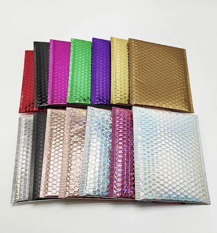 Custom Color Bubble  Envelope Bag Mailer Bags Waterproof Plastic Shipping Bag