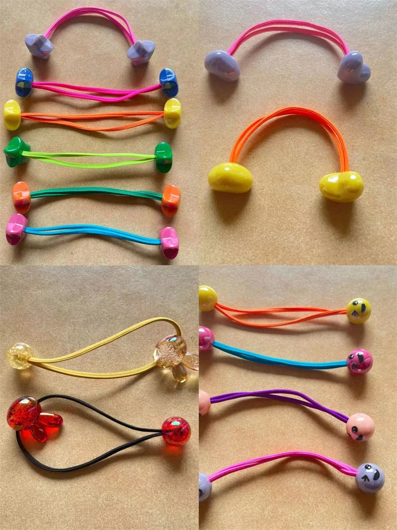 Mylulu Free Samples Kids Accessories Hair Twin Bead Knockers For Kids Balls Ballies Hair Balls