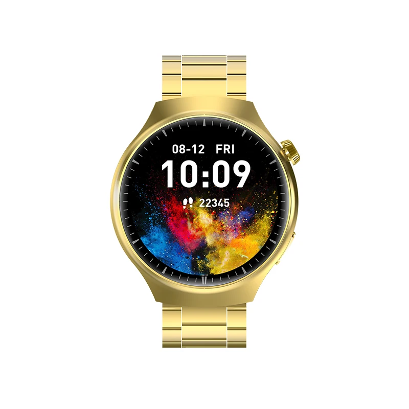 Dual Straps Smart Watch Watch 4 Pro Music Reloj Answer Call Fitness Tracking Smart Watch 4 Pro With Leather Steel Metal Straps