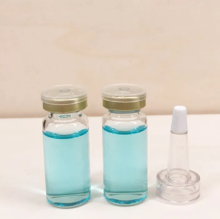 Private Label Custom Logo Anti Wrinkle Face Firming Hydrating Blue Copper Peptide Face Serum Ampoule