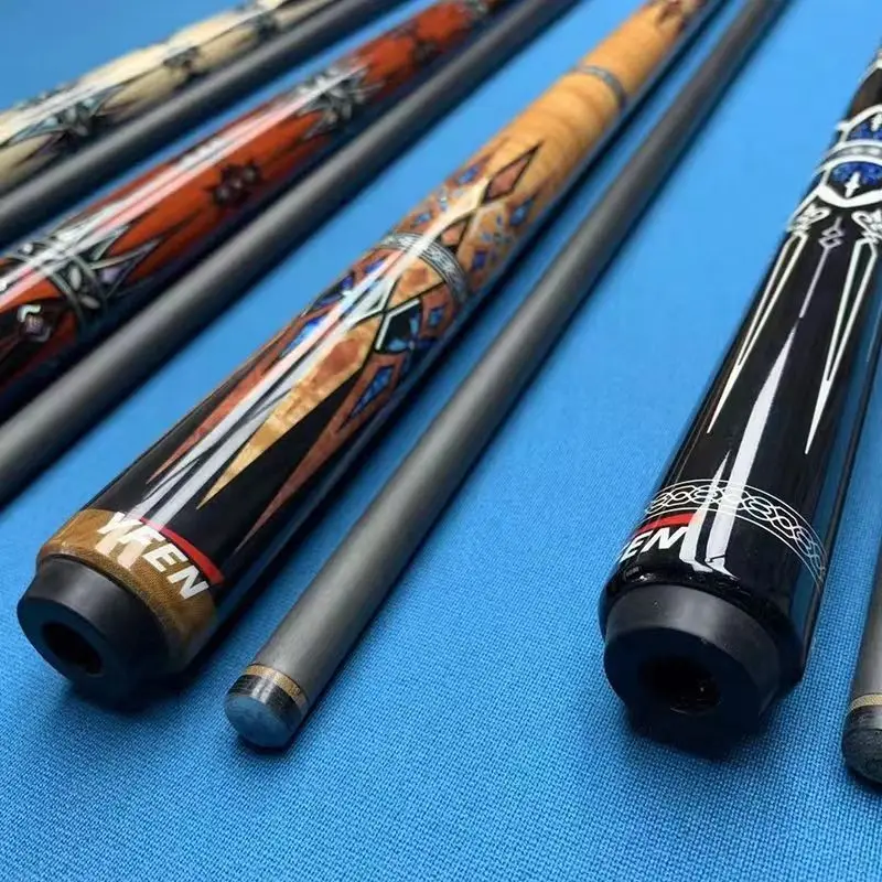 Hot Sell Superior Quality 1/2 Jointed Billiard Pool Cue Stick 100 Carbon Fiber Shaft And Maple