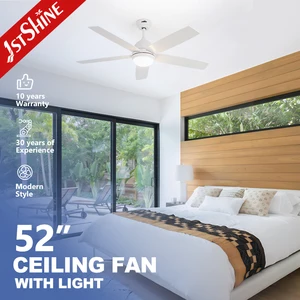1stshine Ceiling Fan Home 52" MDF Blades White Design OEM ODM Ceiling Fan Factory