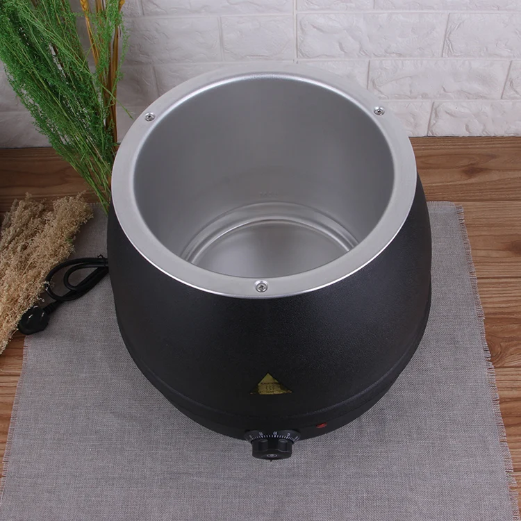 Commercial Round Restaurant Equipment 10 Liter Stainless Steel Food Warmer Hotel Buffet Electric Soup Warmer_3