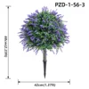 Esfera de boj simulada de lavanda lila púrpura con estaca insertada