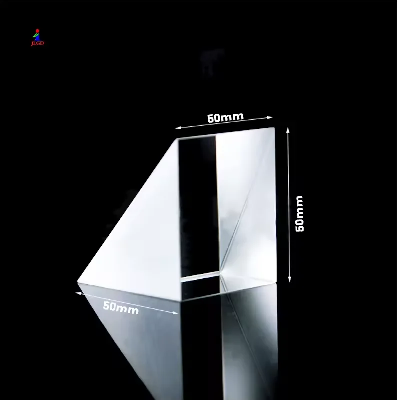 Manufacturer Triangular Optical Prism Customized Reflective Prism  Glass Right Angle Prism