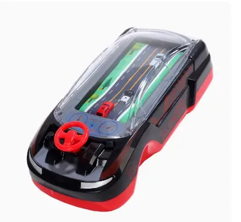 Electronic Parent-Child Interactive Handheld Game Console Machine Steering Wheel Road Racing Educational Car Adventure Toys