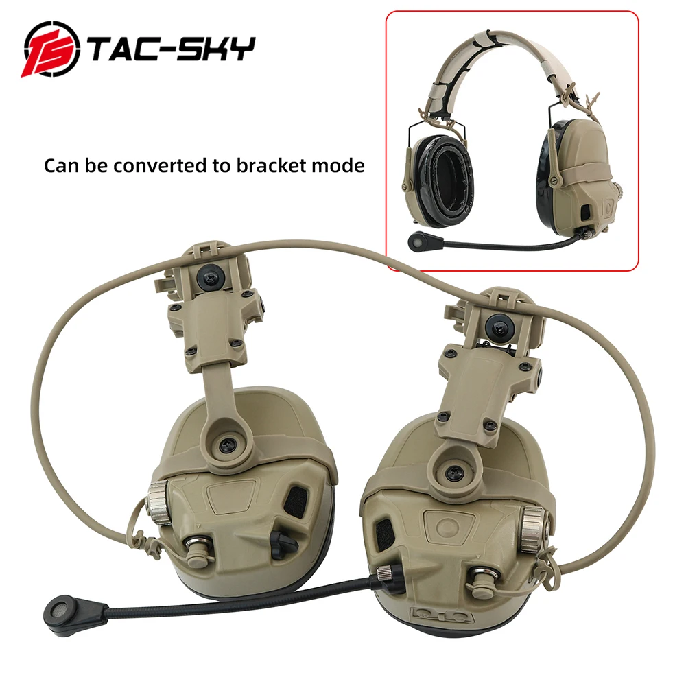 TS TAC-SKY TSAMP Tactical New Digital Dual DPS Hearing Protection  Electronic Ear Muffs Tactical Headset Shooting Headphones
