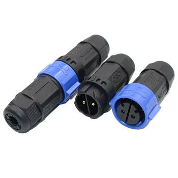 Wholesale High Power 30A 35A Push Lock IP68 Waterproof Connector, M25 2Pin LED High Power Connector with Screw Termination