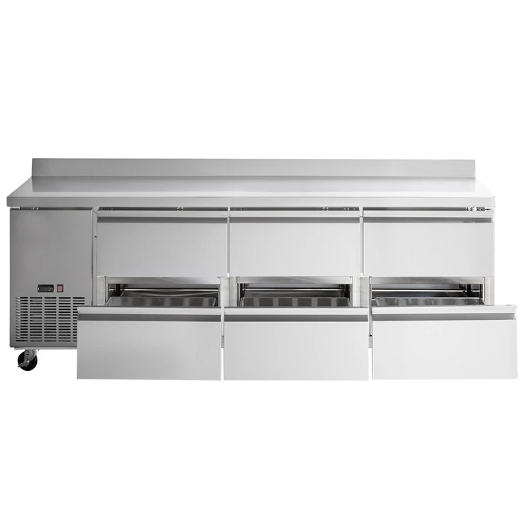Drawer Design Undercounter Commercial Meat Fridge and Freezer With CE