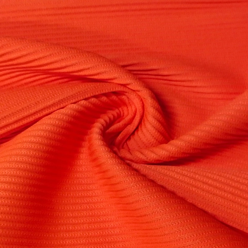 GRS certified stripes 4 way stretch recycled nylon 85 spandex 15 high elastic rib fabric for swimwear