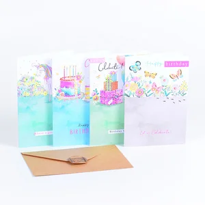 Custom Art Foldable Blessing Card, Multi-Functional Business Gift & Holiday Event Card