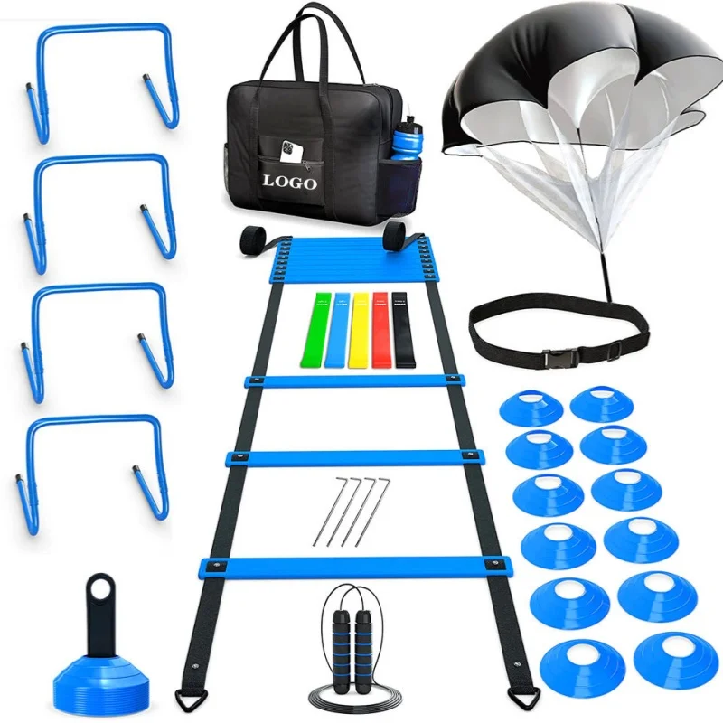 Kit Cones & Ladder Gym Equipment Speed Agility Training Set for Football Accessories Workout & Fitness Equipment